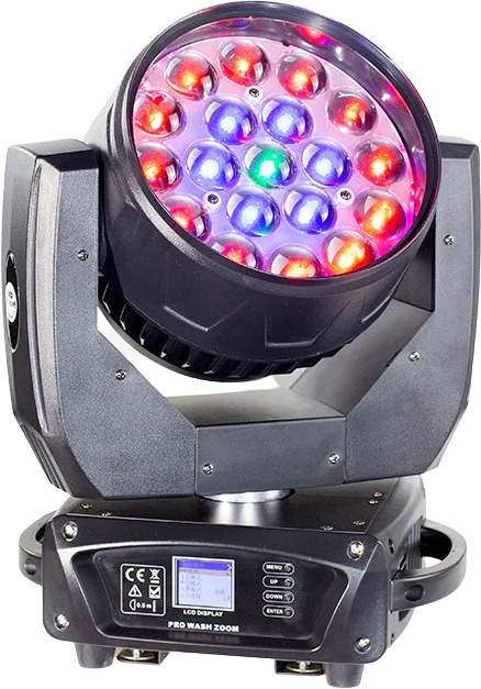 19x15W Zoom Beam Wash mozgófejes robotlámpa